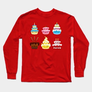 Kawaii Cake Long Sleeve T-Shirt